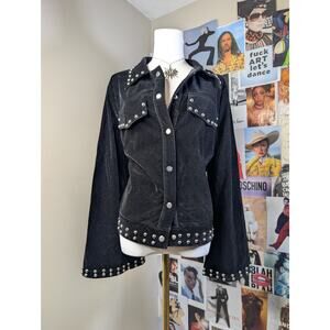 Velvet Studded Shacket